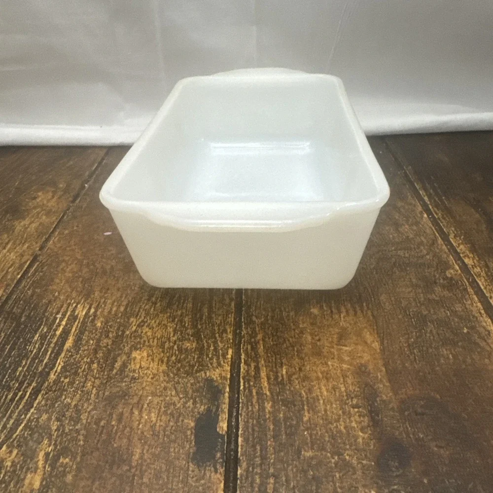 Vintage Anchor Hocking FIRE KING 1 Qt Quart Bread Loaf Pan Wheat Design 409